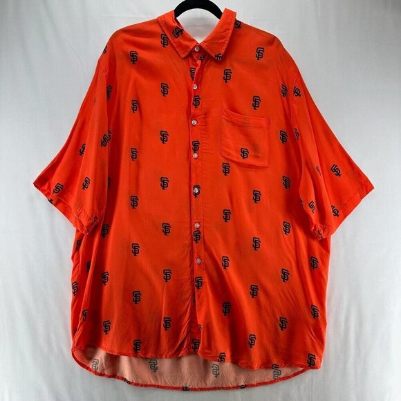 San Francisco Giants Shirt Womens 2XL Genuine Merchandise Short Sleeve Orange - Picture 1 of 11